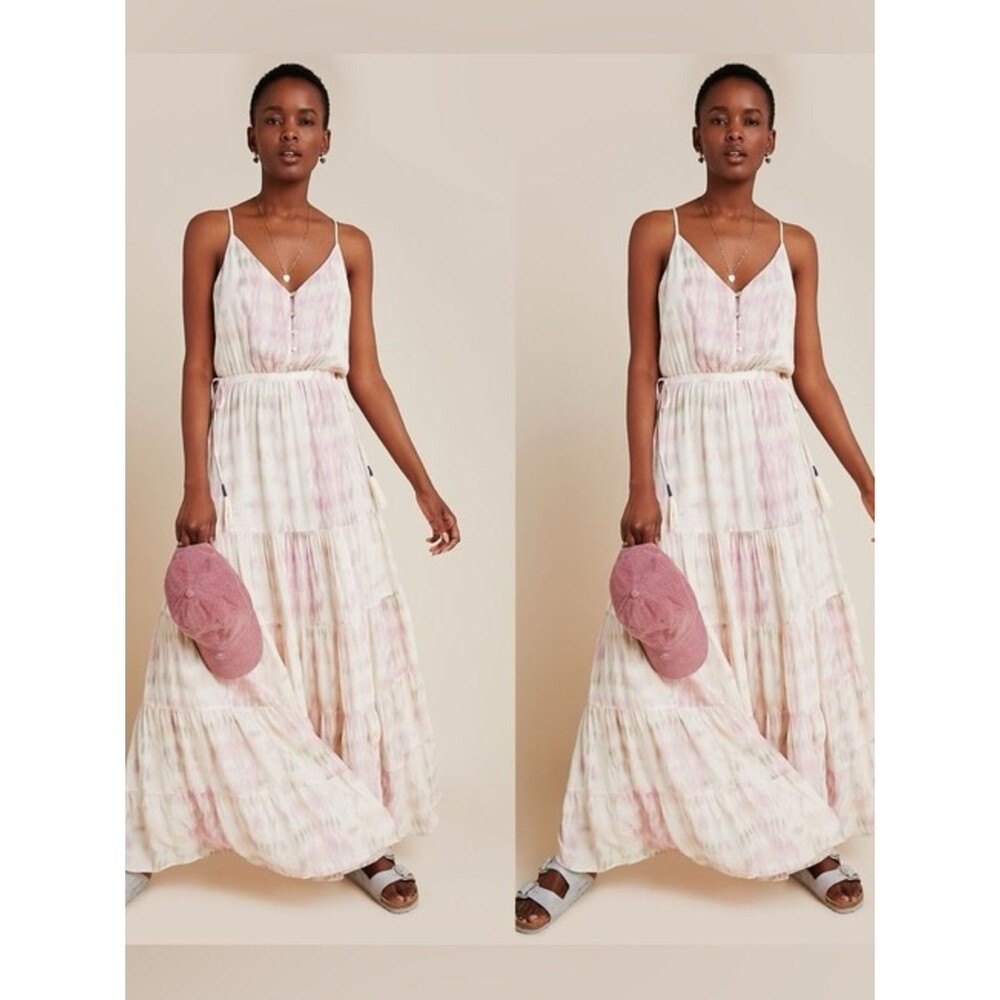 DOLAN Women’s Collection Annie Tiered Maxi Dress Anthropologie NWT Size M